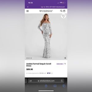 Azalea Formal Sequin Scroll Dress